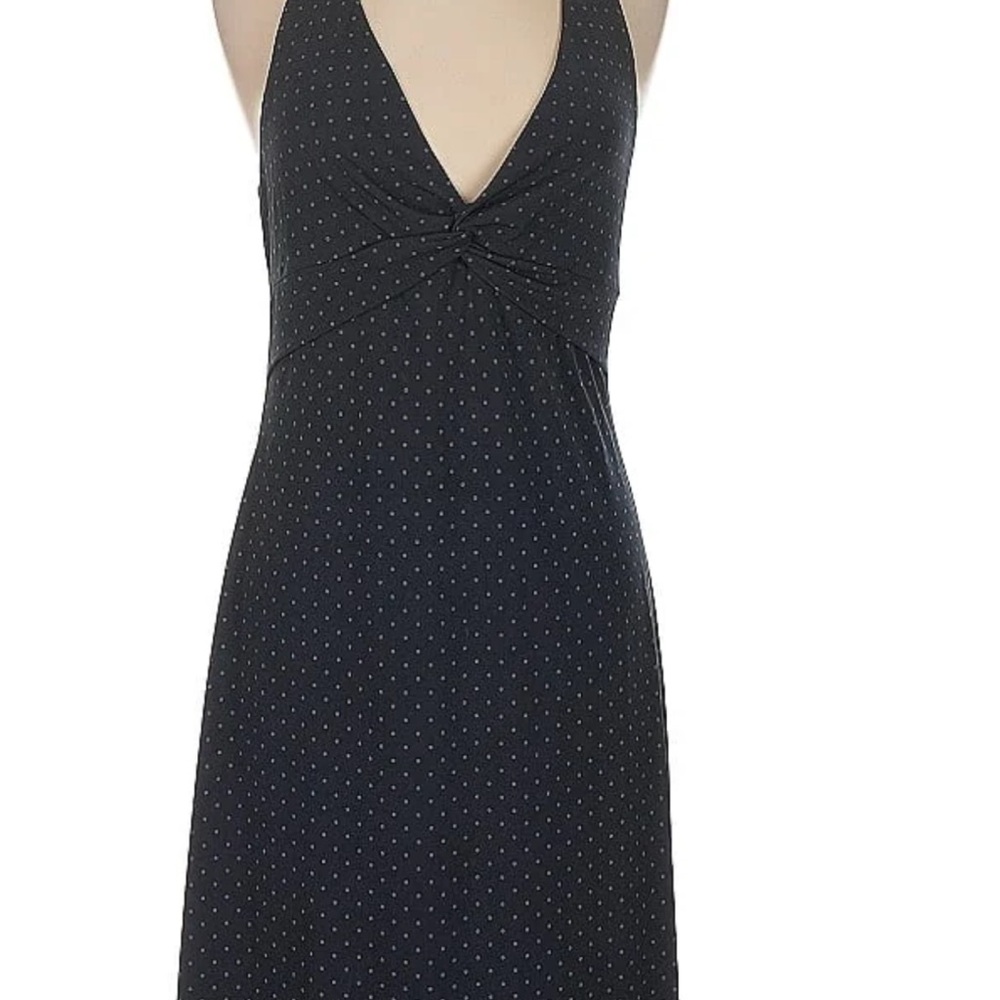 BCBGMaxAzria Black Dress with Pink Dots